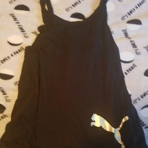 Puma Black Exercise Shirt Open-able Back